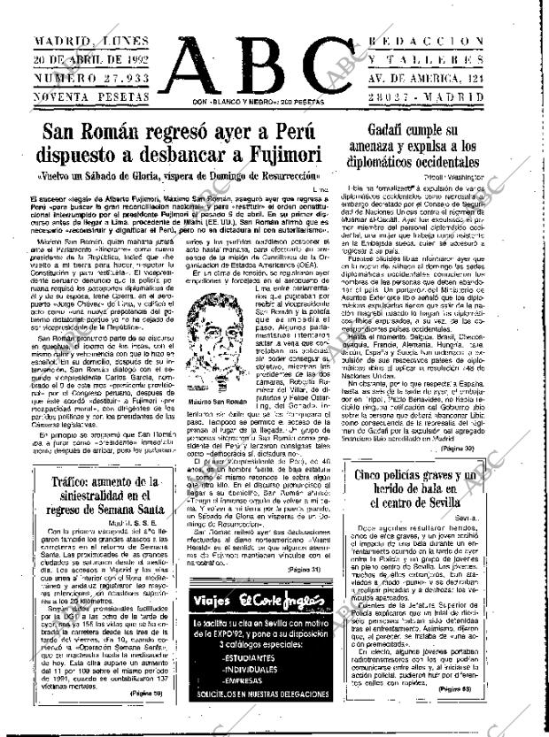 ABC MADRID 20-04-1992 página 17