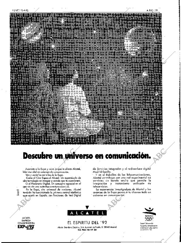 ABC MADRID 20-04-1992 página 39