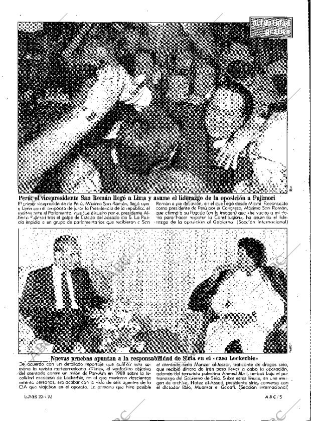 ABC MADRID 20-04-1992 página 5