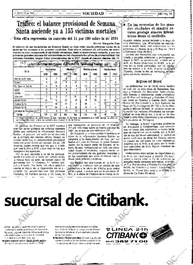 ABC MADRID 20-04-1992 página 59