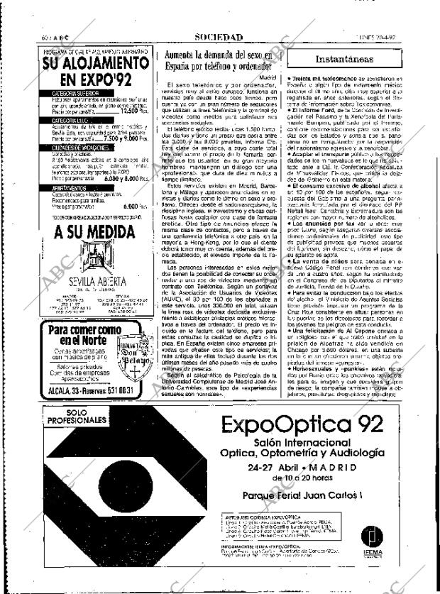 ABC MADRID 20-04-1992 página 60