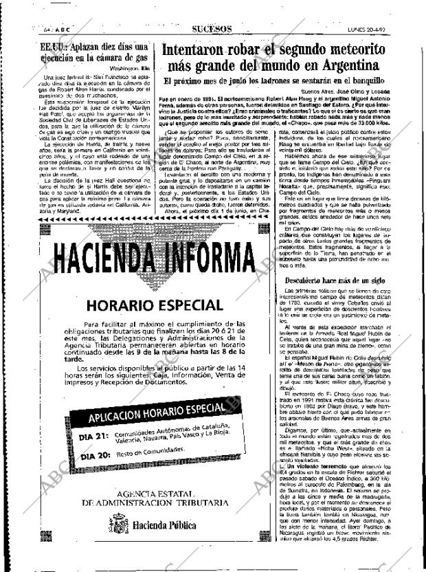 ABC MADRID 20-04-1992 página 64