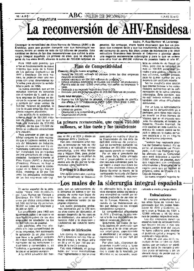 ABC MADRID 20-04-1992 página 98