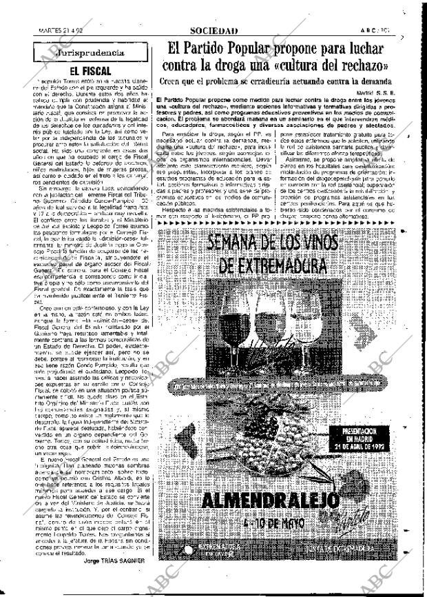 ABC MADRID 21-04-1992 página 101