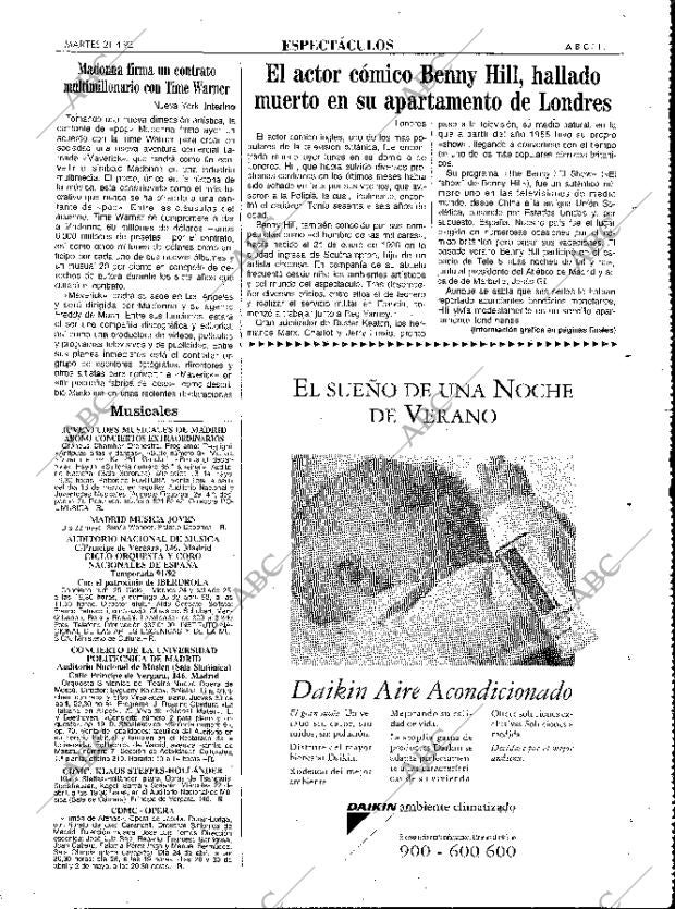 ABC MADRID 21-04-1992 página 111