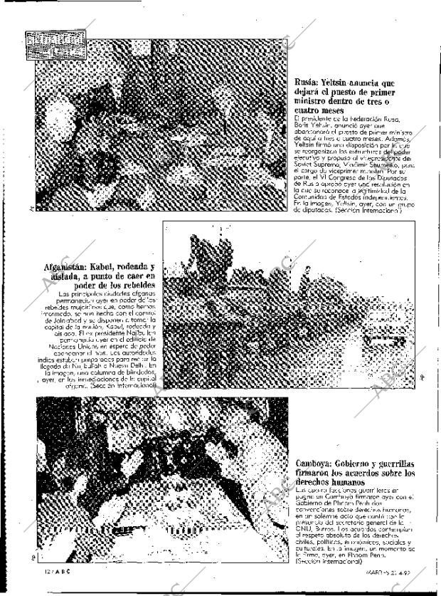 ABC MADRID 21-04-1992 página 12