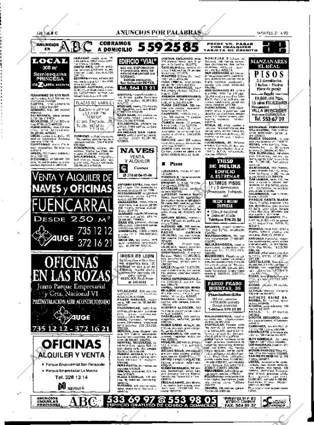 ABC MADRID 21-04-1992 página 128