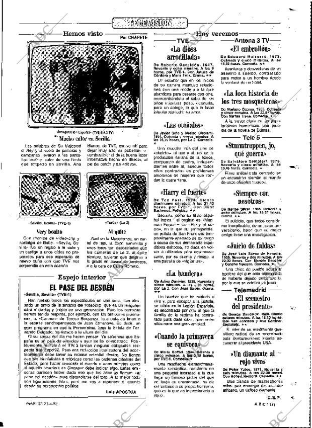 ABC MADRID 21-04-1992 página 141