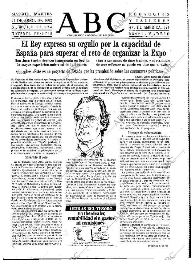 ABC MADRID 21-04-1992 página 19