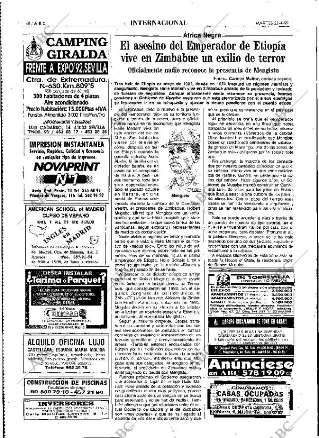 ABC MADRID 21-04-1992 página 48