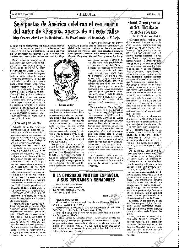 ABC MADRID 21-04-1992 página 63