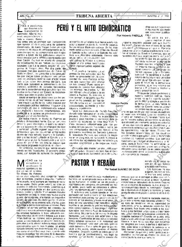 ABC MADRID 21-04-1992 página 66