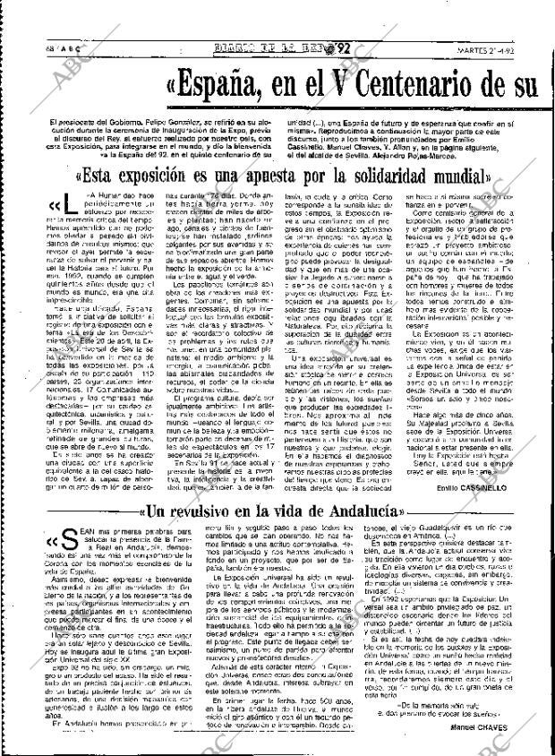 ABC MADRID 21-04-1992 página 68