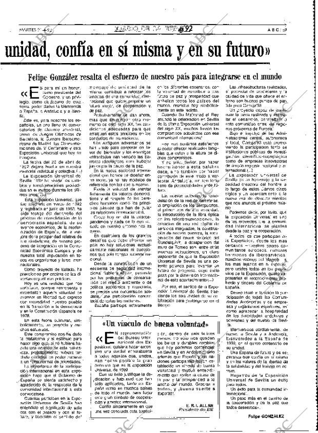 ABC MADRID 21-04-1992 página 69