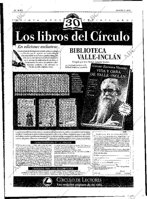 ABC MADRID 21-04-1992 página 82