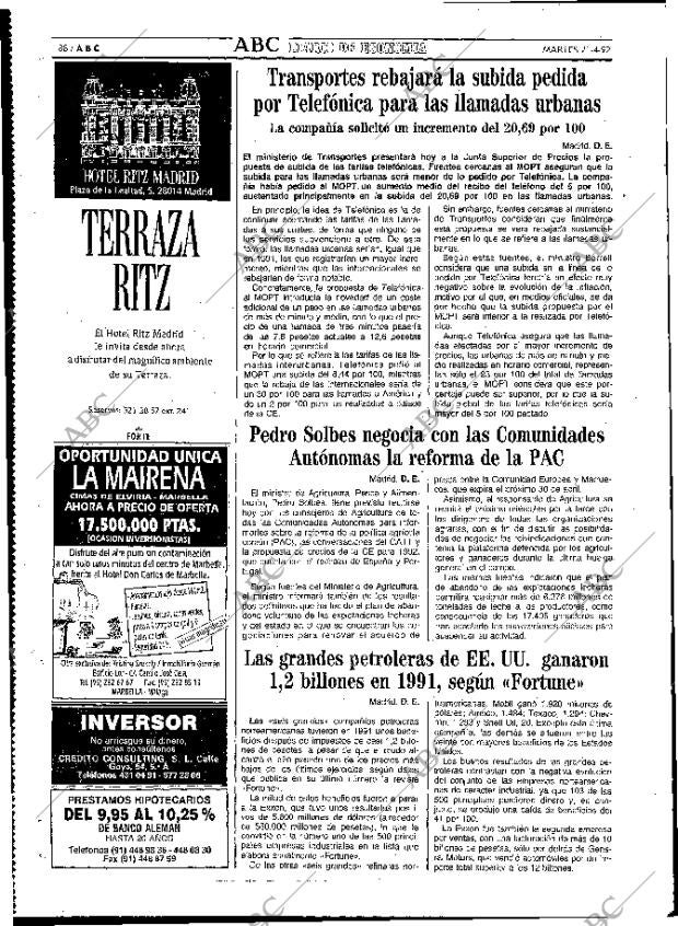 ABC MADRID 21-04-1992 página 88