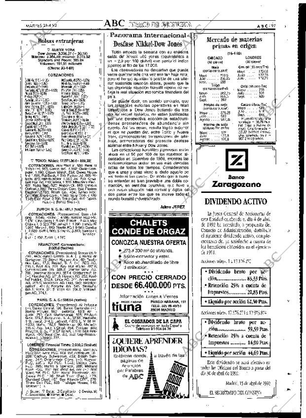 ABC MADRID 21-04-1992 página 97