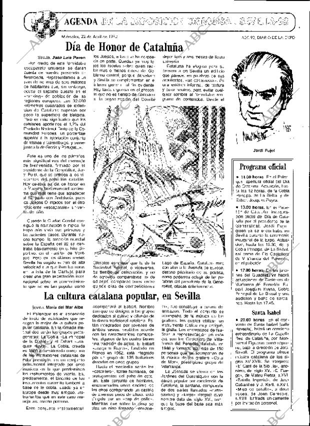 ABC SEVILLA 22-04-1992 página 55