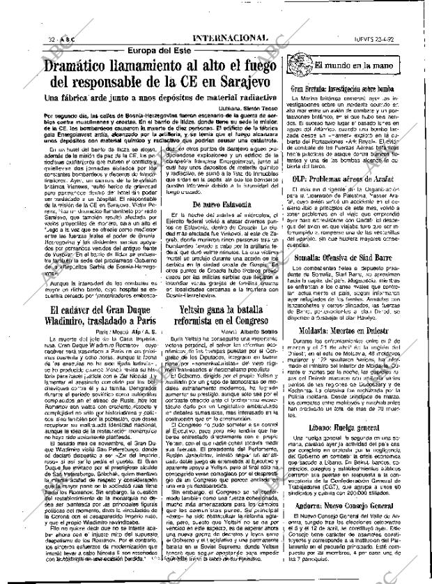 ABC MADRID 23-04-1992 página 32