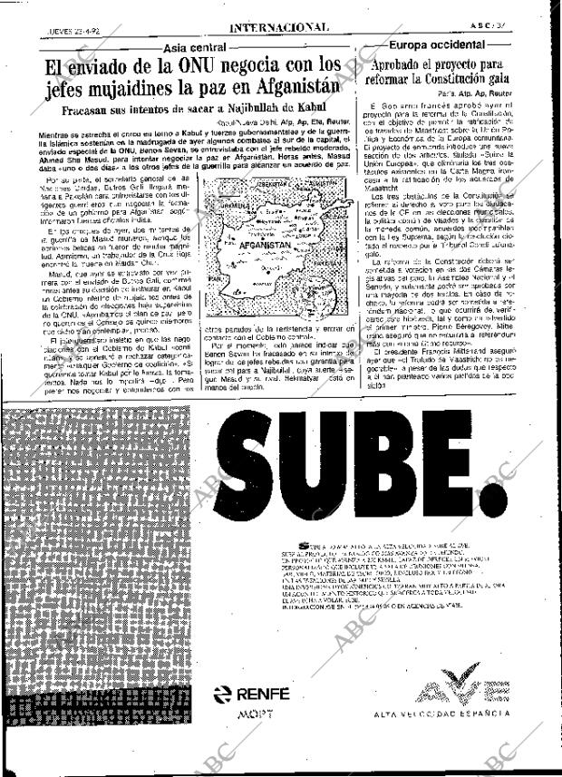 ABC MADRID 23-04-1992 página 37