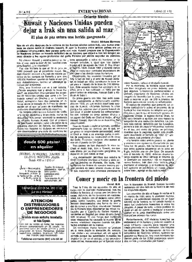 ABC MADRID 23-04-1992 página 38