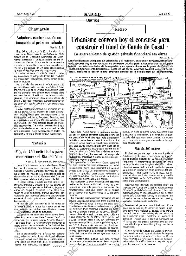 ABC MADRID 23-04-1992 página 47