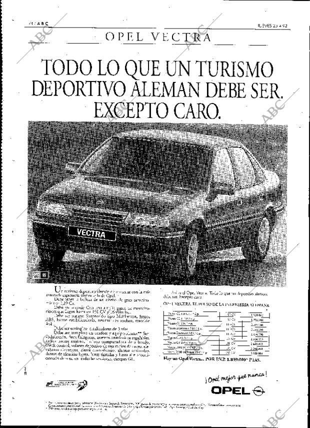 ABC MADRID 23-04-1992 página 74