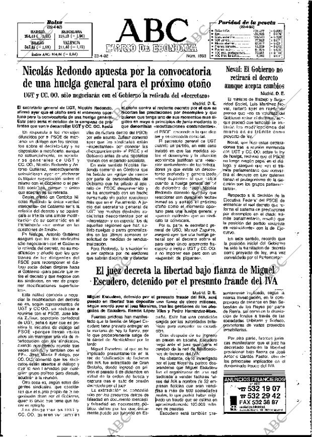 ABC MADRID 23-04-1992 página 75