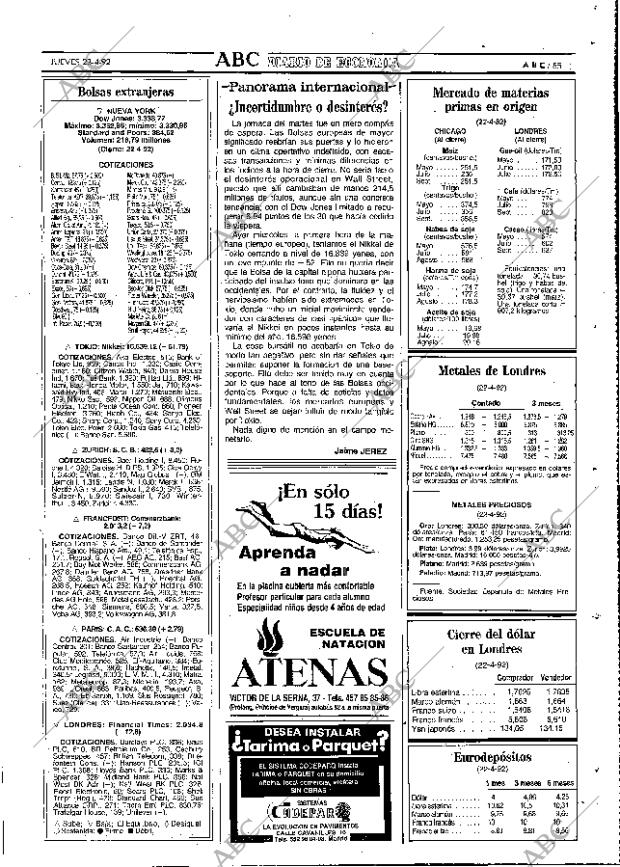 ABC MADRID 23-04-1992 página 85