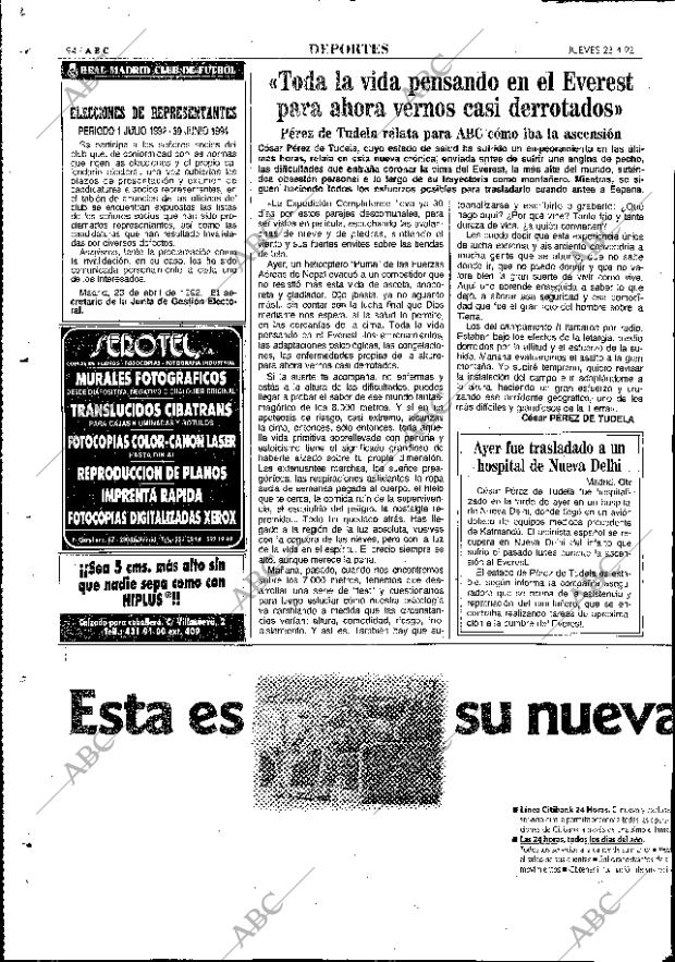 ABC MADRID 23-04-1992 página 94