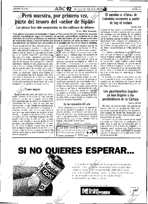 ABC SEVILLA 23-04-1992 página 51