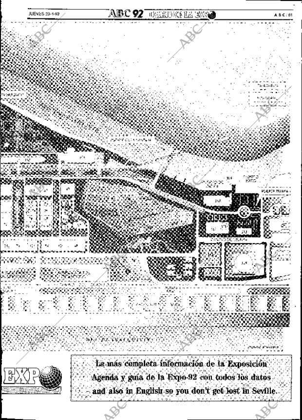 ABC SEVILLA 23-04-1992 página 61