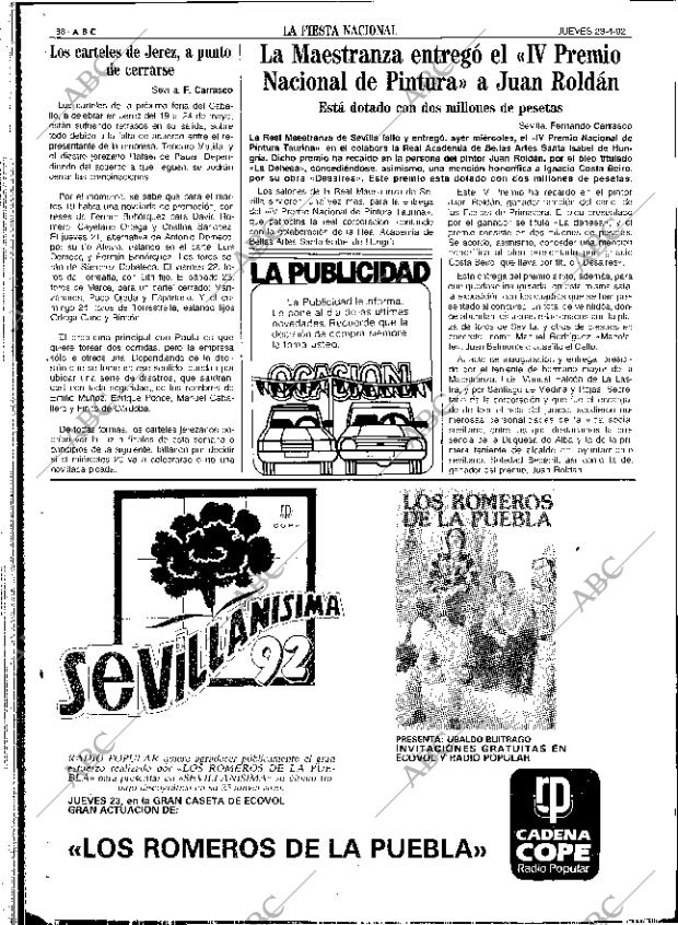 ABC SEVILLA 23-04-1992 página 88