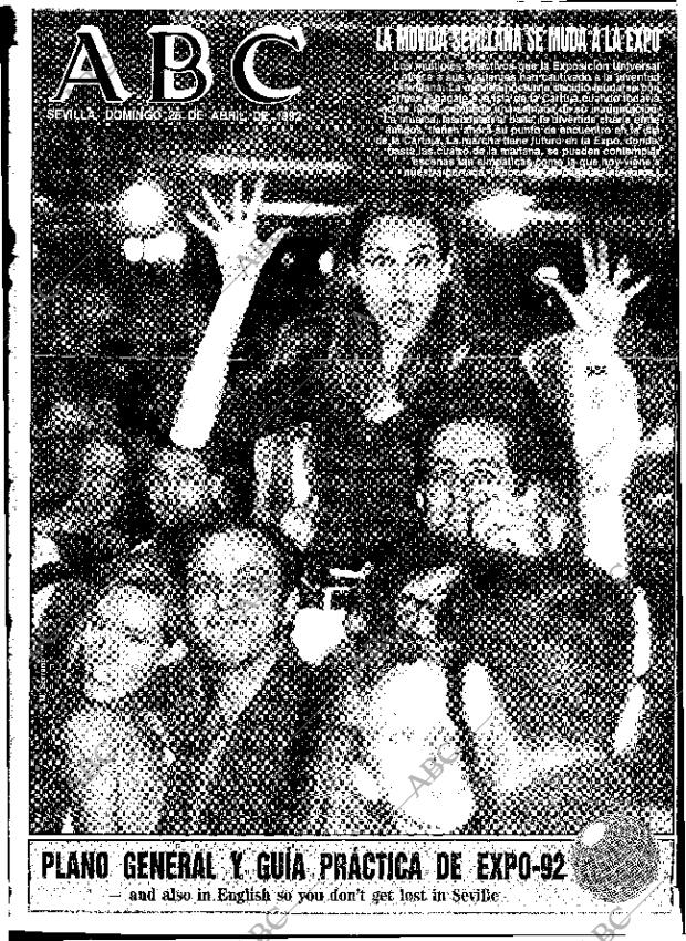 ABC SEVILLA 26-04-1992 página 1