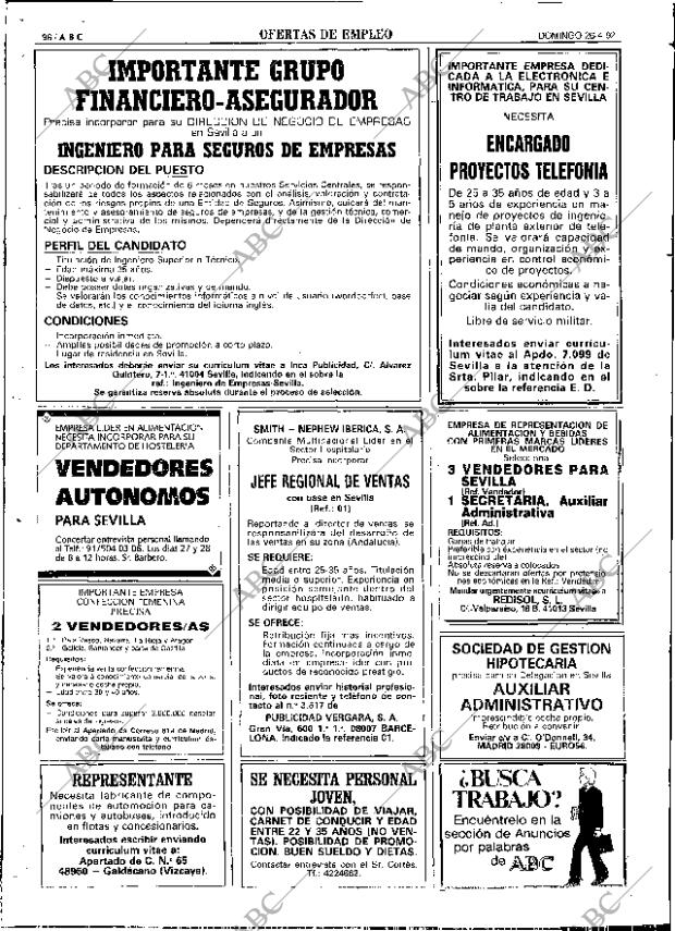 ABC SEVILLA 26-04-1992 página 98