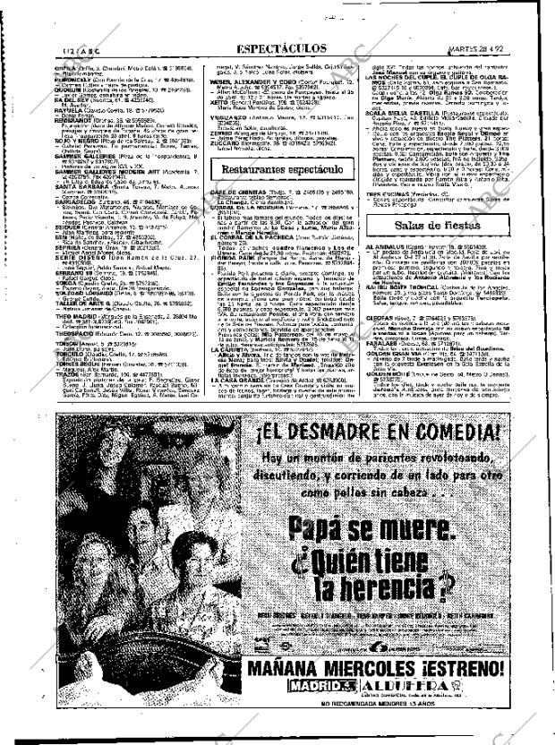 ABC MADRID 28-04-1992 página 112