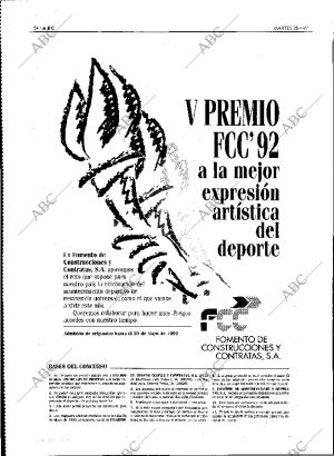 ABC MADRID 28-04-1992 página 54