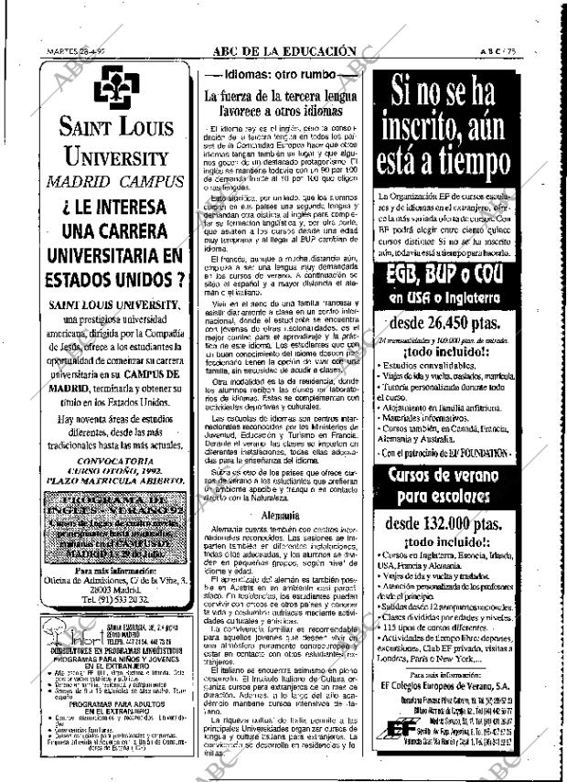 ABC MADRID 28-04-1992 página 75