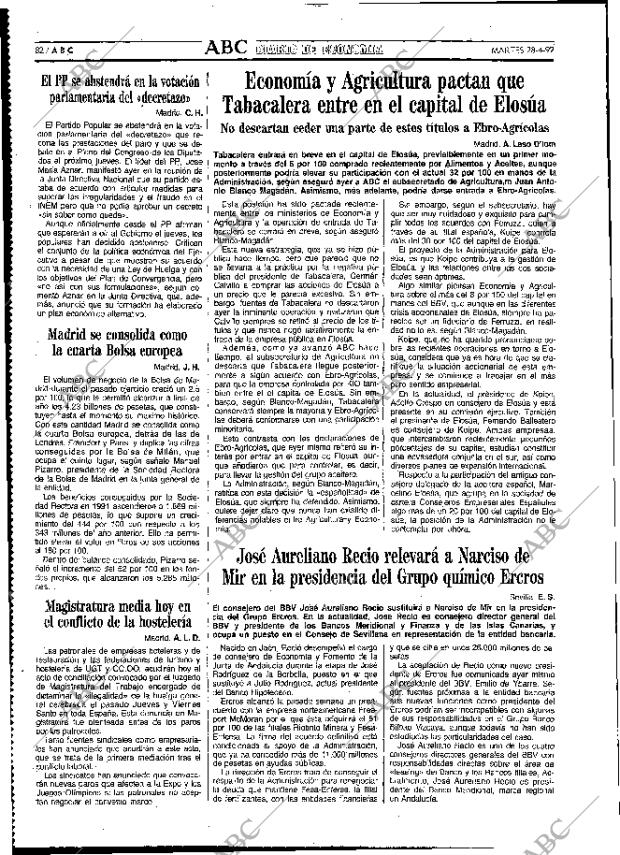 ABC MADRID 28-04-1992 página 82