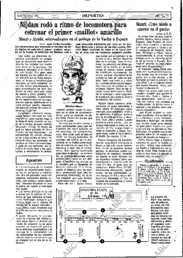 ABC MADRID 28-04-1992 página 99