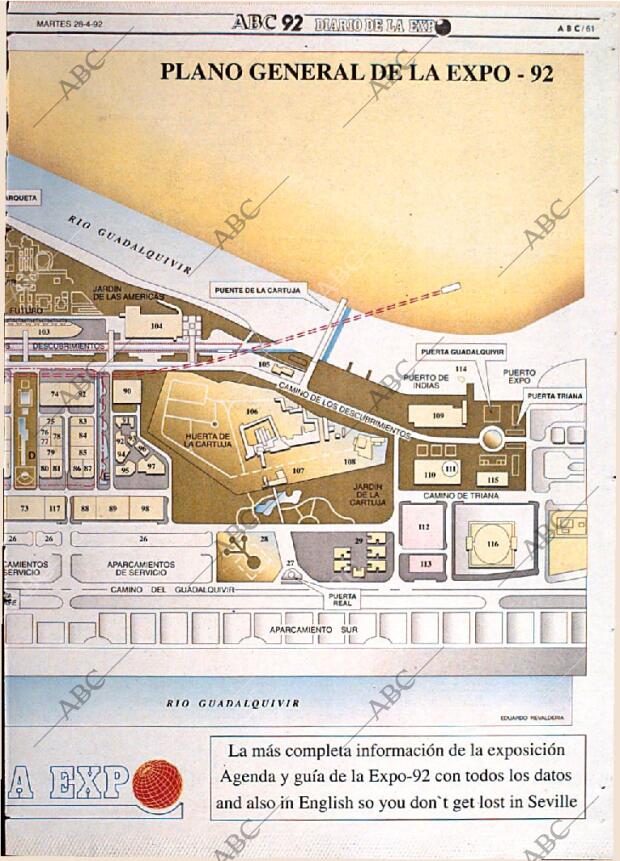 ABC SEVILLA 28-04-1992 página 61