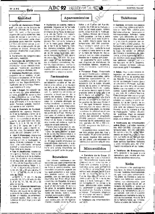 ABC SEVILLA 28-04-1992 página 66