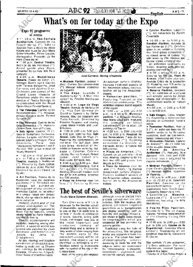 ABC SEVILLA 28-04-1992 página 73