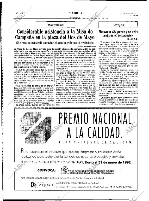 ABC MADRID 03-05-1992 página 64