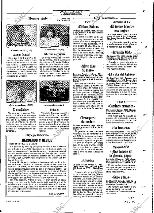 ABC MADRID 04-05-1992 página 141