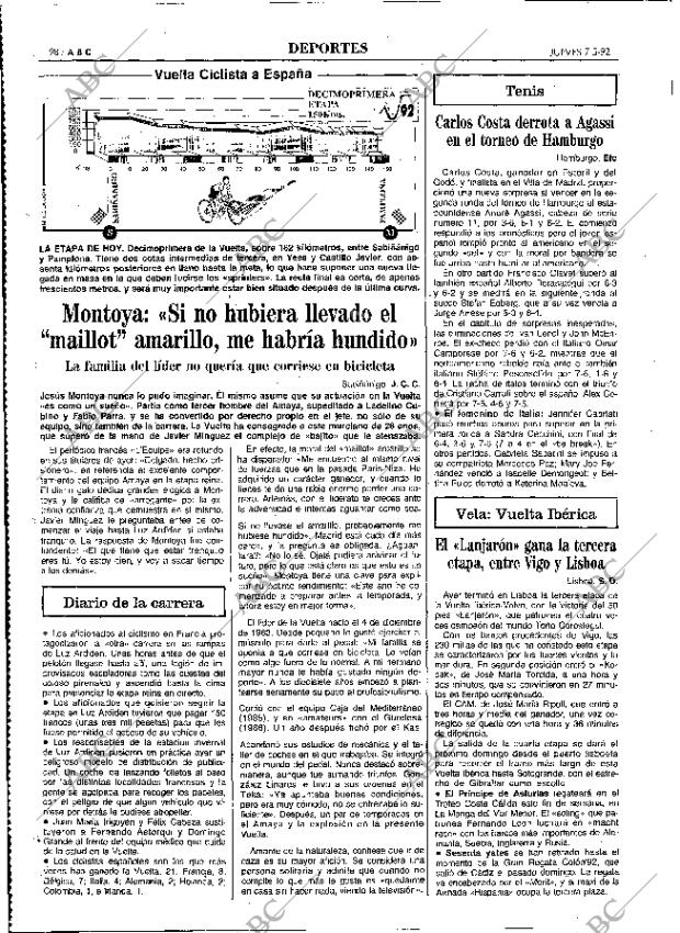 ABC MADRID 07-05-1992 página 98