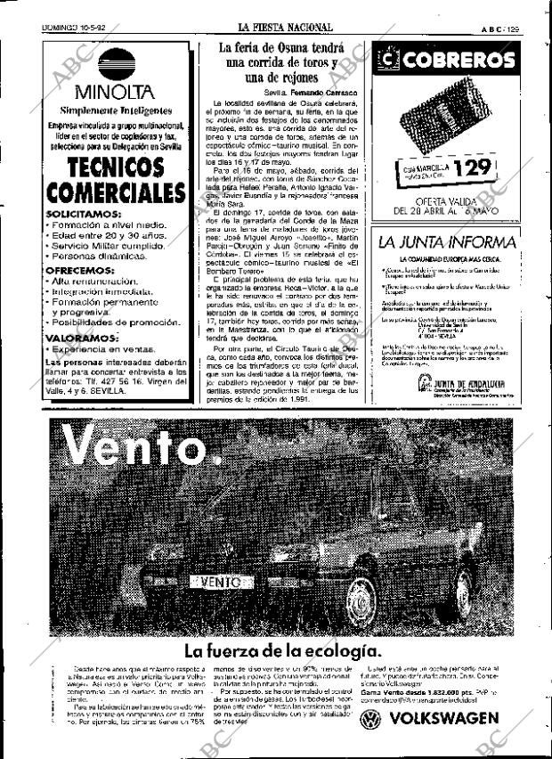 ABC SEVILLA 10-05-1992 página 129