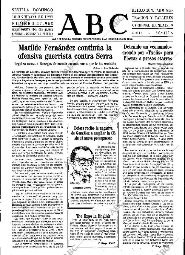 ABC SEVILLA 10-05-1992 página 19