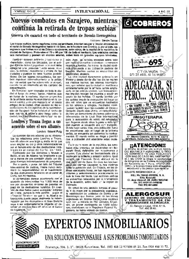 ABC SEVILLA 10-05-1992 página 33