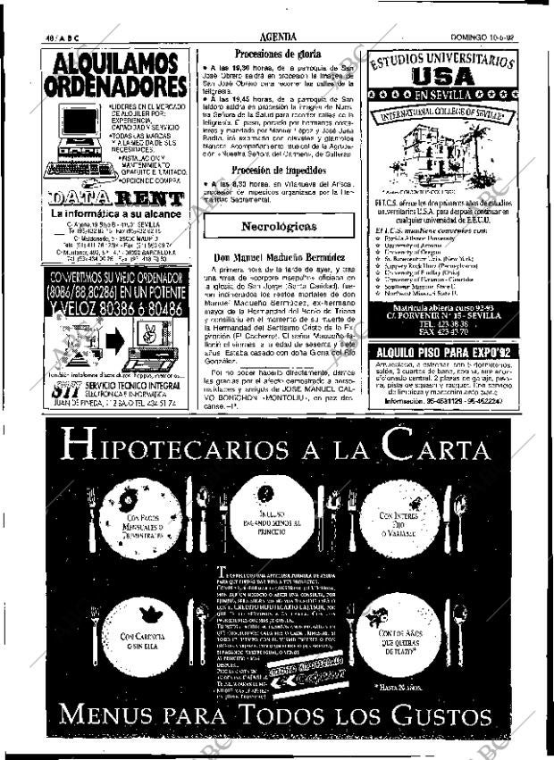 ABC SEVILLA 10-05-1992 página 48
